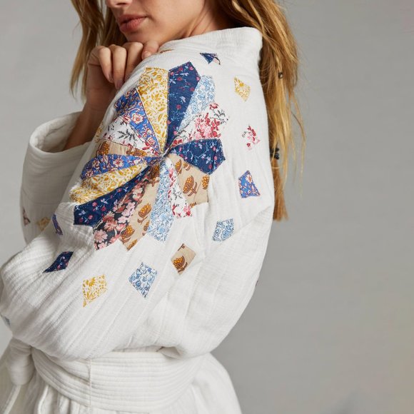 Anthropologie Quilted Patchwork Jacket